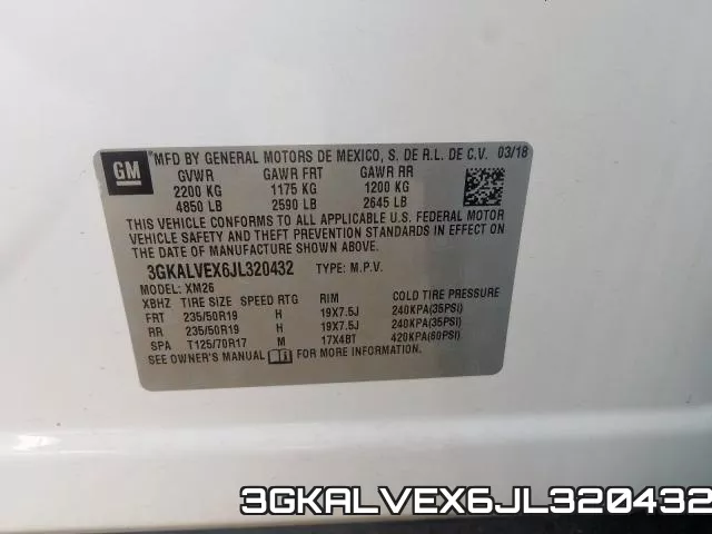 3GKALVEX6JL320432 фото 2