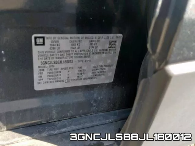 3GNCJLSB8JL180012 фото 2
