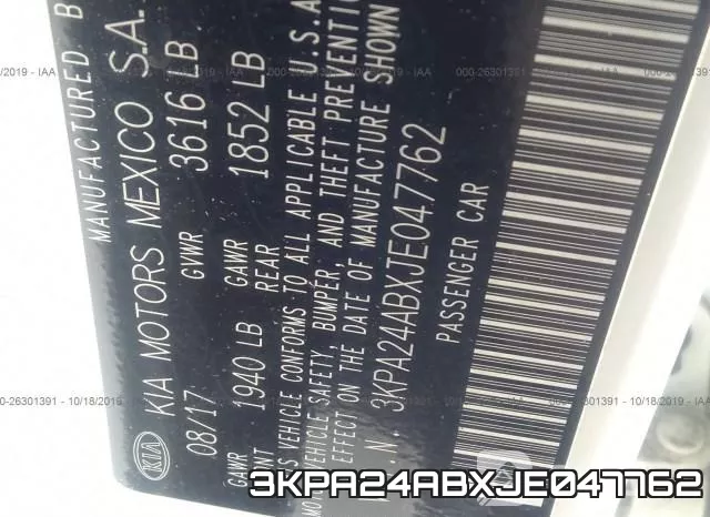 3KPA24ABXJE047762 фото 10