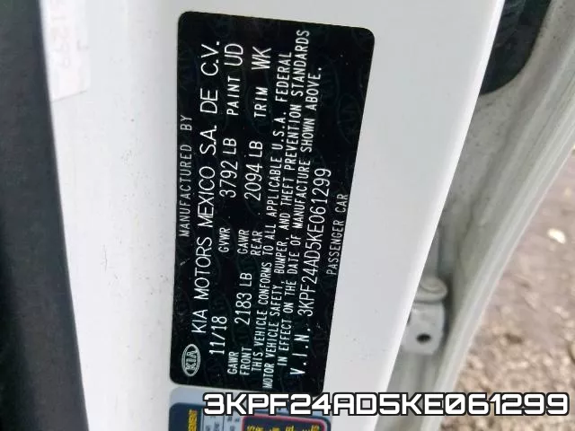 3KPF24AD5KE061299 фото 2