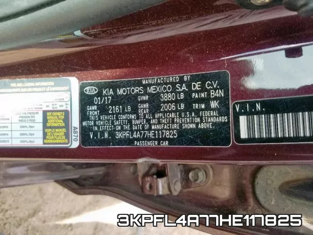 3KPFL4A77HE117825 фото 2