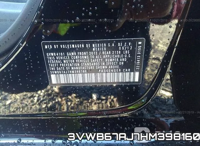 3VWB67AJ7HM398160 фото 10