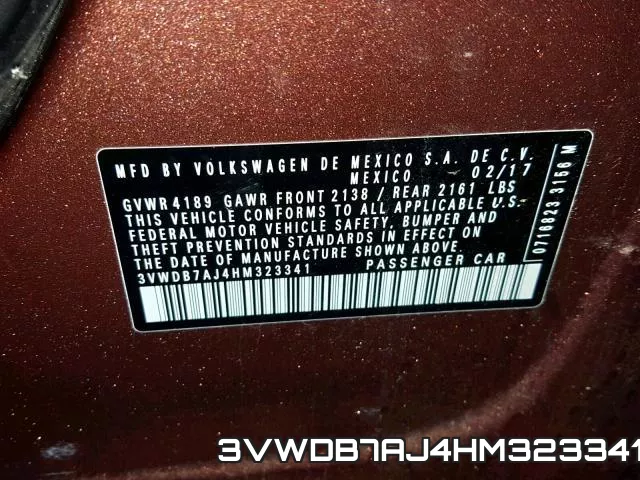3VWDB7AJ4HM323341 фото 2