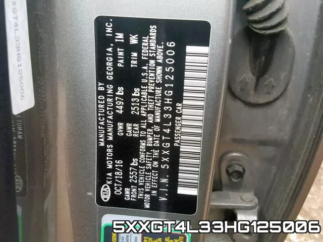 5XXGT4L33HG125006 фото 2