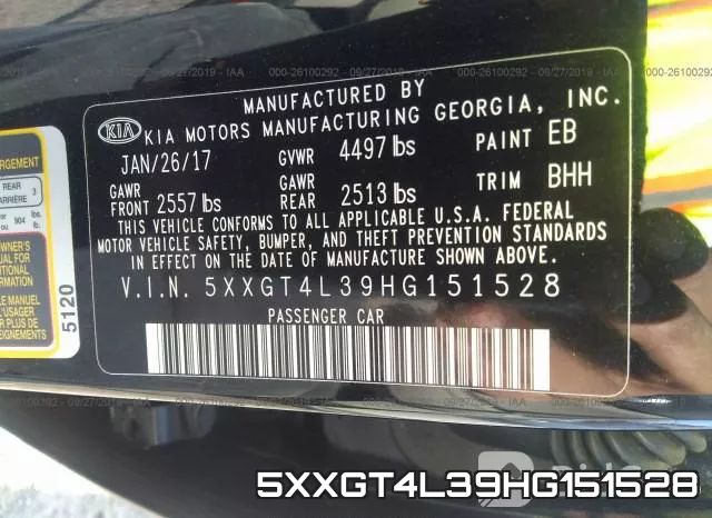 5XXGT4L39HG151528 фото 10