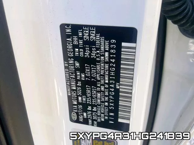 5XYPG4A31HG241839 фото 2