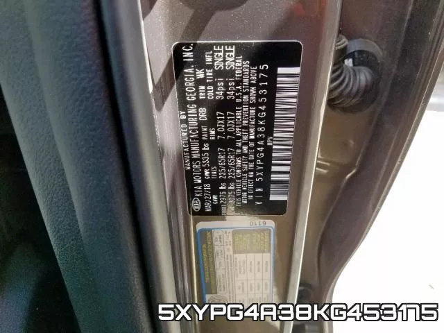 5XYPG4A38KG453175 фото 2