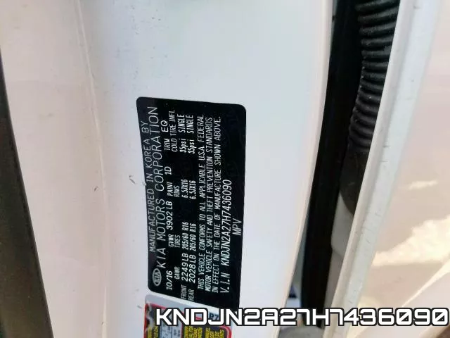 KNDJN2A27H7436090 фото 2