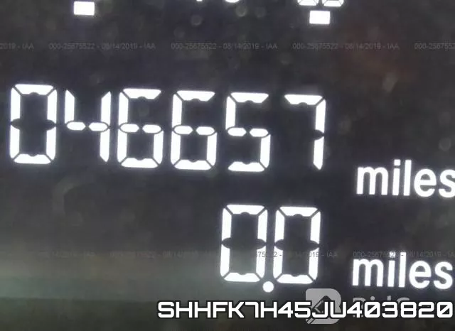 SHHFK7H45JU403820 фото 8