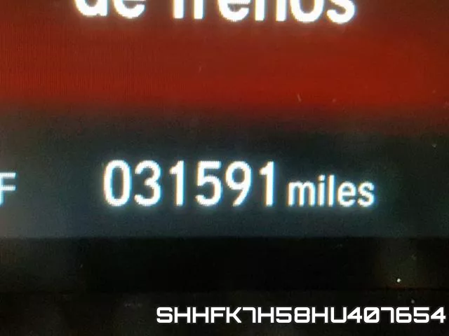 SHHFK7H58HU407654 фото 9