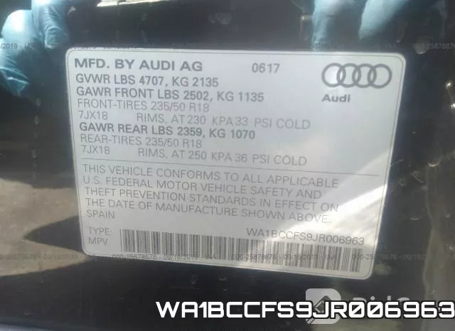 WA1BCCFS9JR006963 фото 10