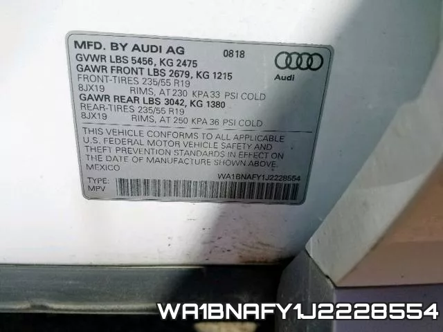 WA1BNAFY1J2228554 фото 2
