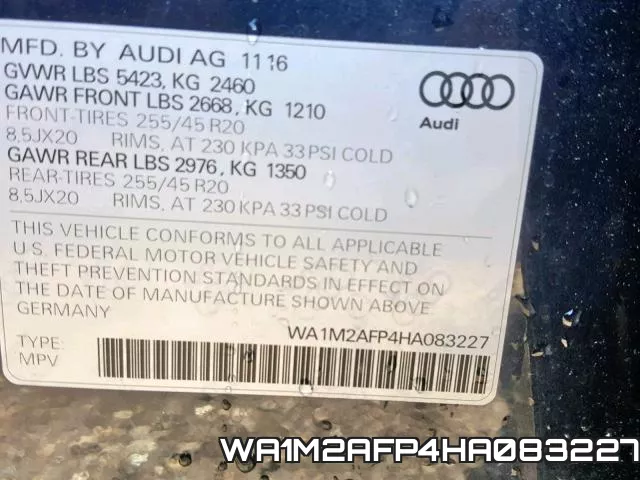 WA1M2AFP4HA083227 фото 2