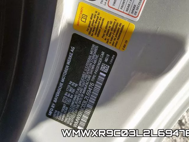 WMWXR9C03L2L69476 фото 2