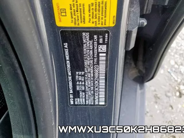 WMWXU3C50K2H86823 фото 2