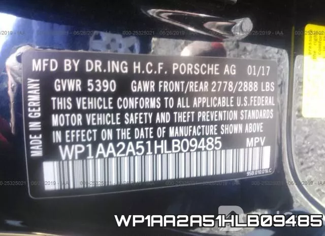 WP1AA2A51HLB09485 фото 10