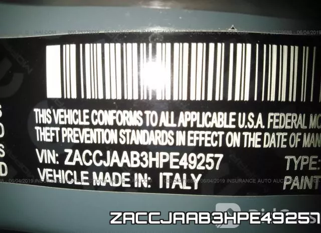 ZACCJAAB3HPE49257 фото 10
