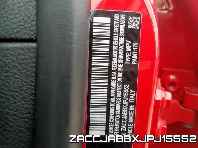 ZACCJABBXJPJ15552 фото 2