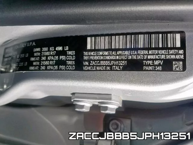 ZACCJBBB5JPH13251 фото 2