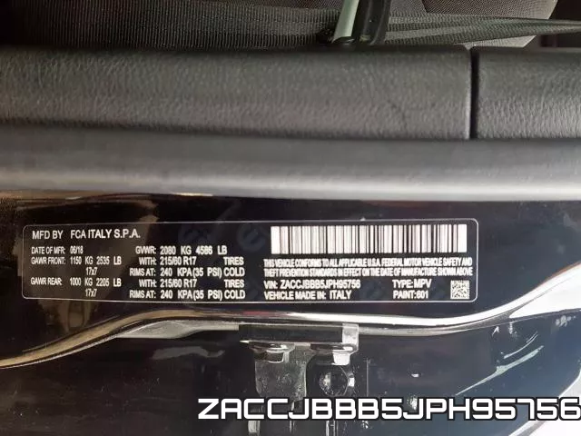 ZACCJBBB5JPH95756 фото 2