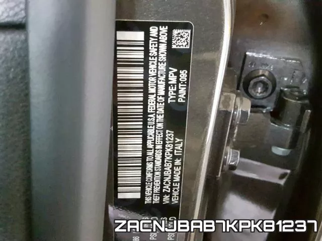 ZACNJBAB7KPK81237 фото 2