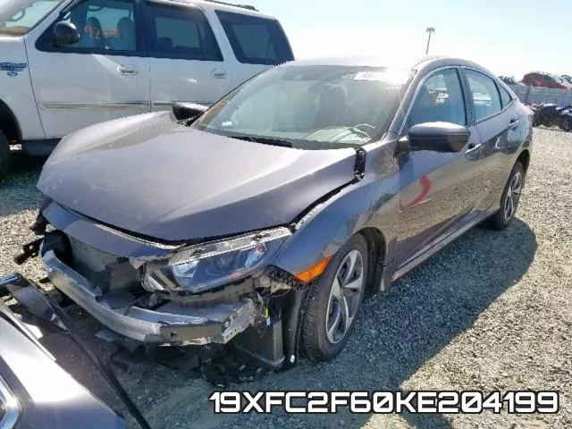 19XFC2F60KE204199 фото 3
