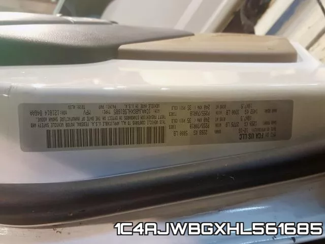 1C4AJWBGXHL561685 фото 2