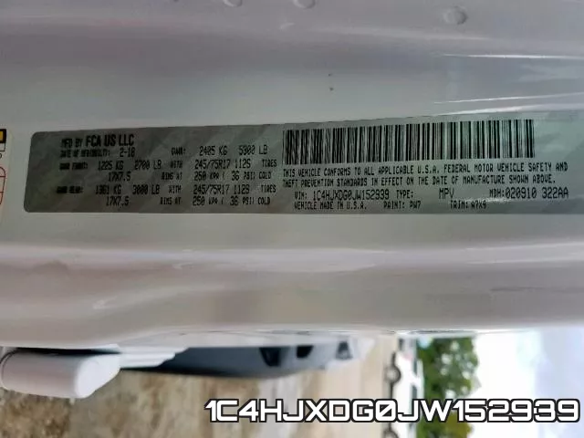 1C4HJXDG0JW152939 фото 2