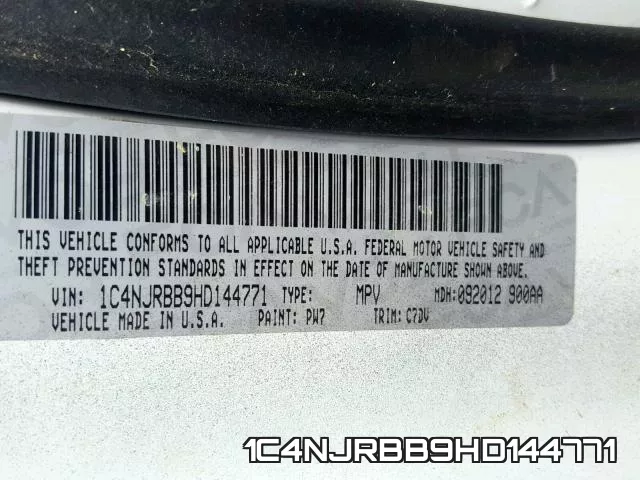 1C4NJRBB9HD144771 фото 2