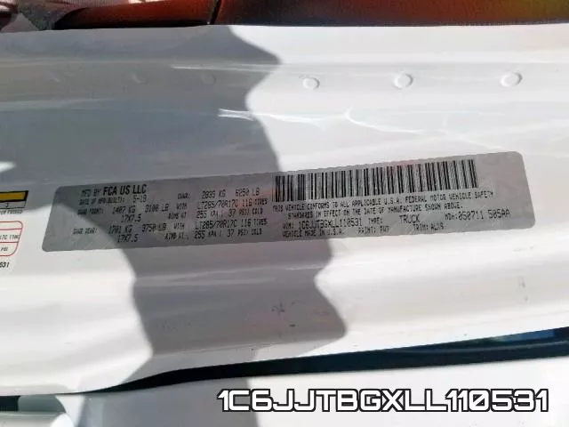 1C6JJTBGXLL110531 фото 2