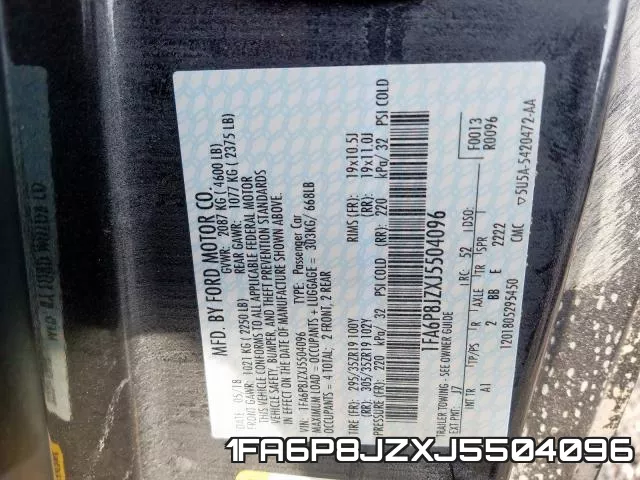 1FA6P8JZXJ5504096 фото 2