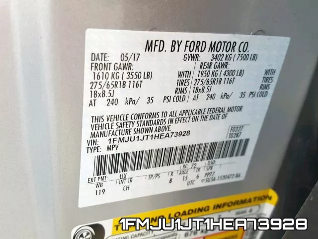 1FMJU1JT1HEA73928 фото 2