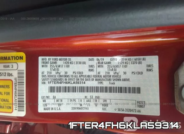 1FTER4FH6KLA59314 фото 10