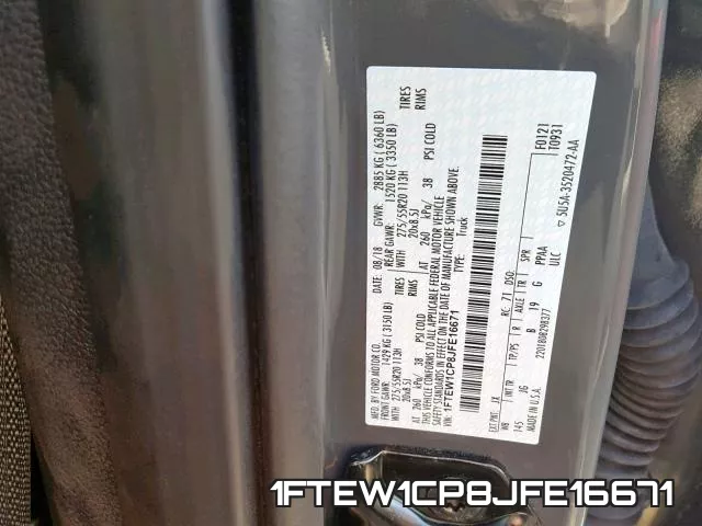 1FTEW1CP8JFE16671 фото 2