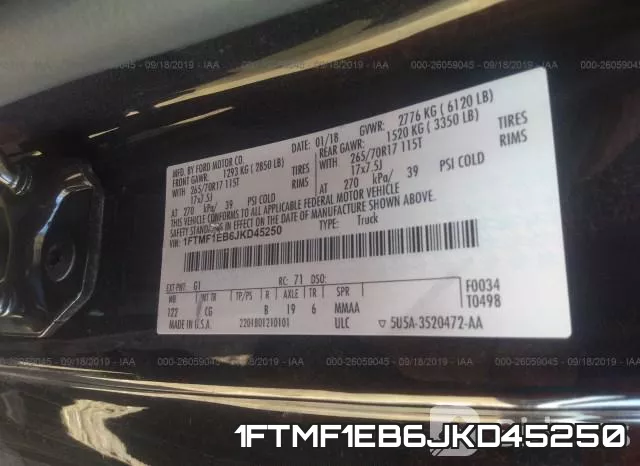 1FTMF1EB6JKD45250 фото 10