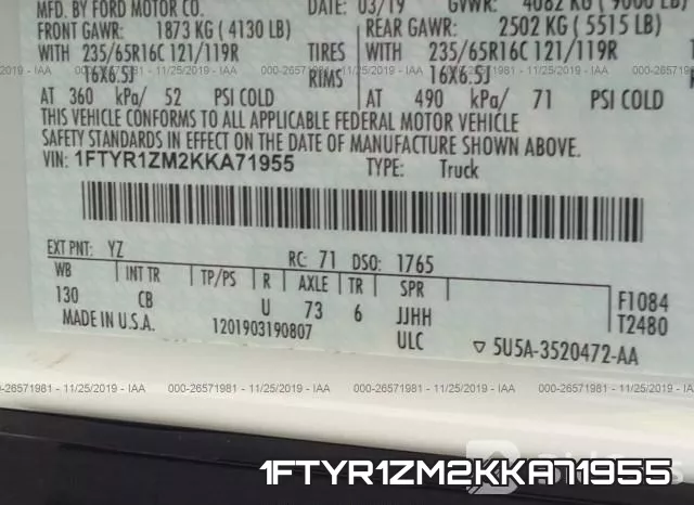 1FTYR1ZM2KKA71955 фото 10