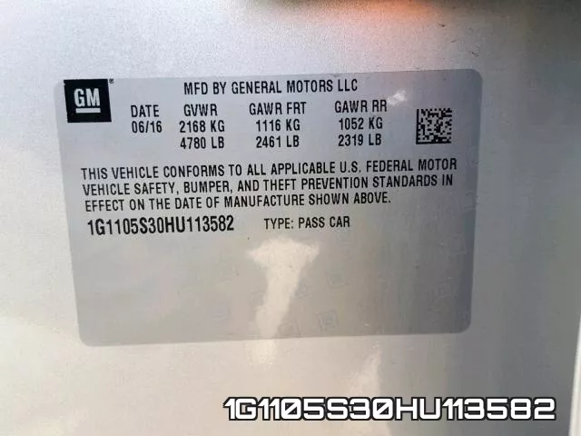 1G1105S30HU113582 фото 2