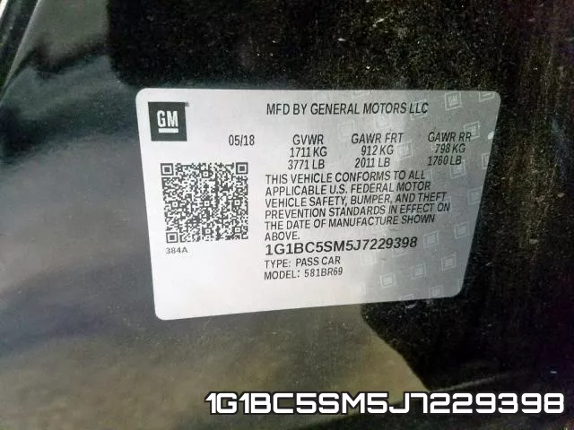 1G1BC5SM5J7229398 фото 2