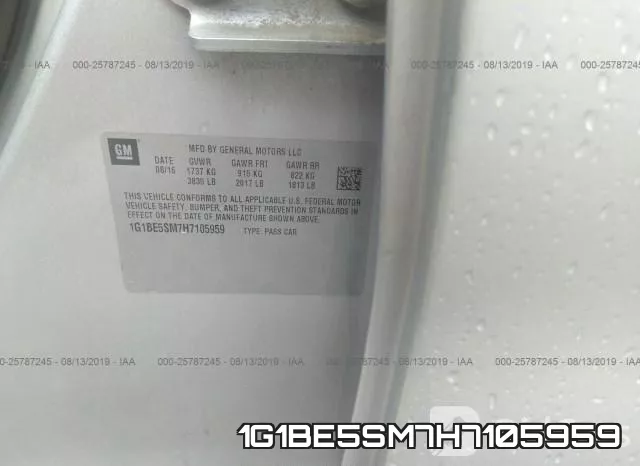 1G1BE5SM7H7105959 фото 10