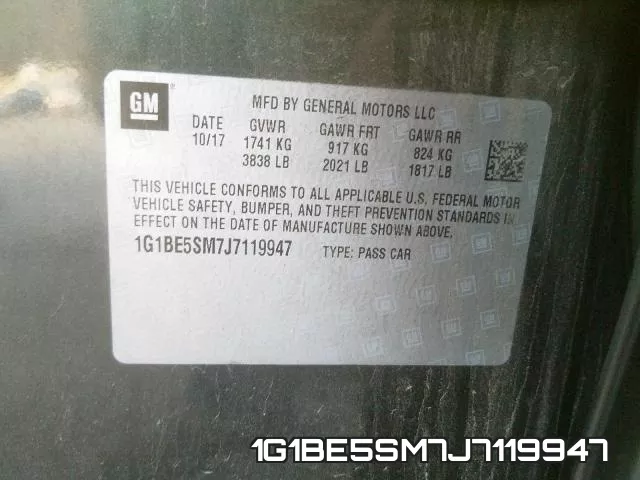 1G1BE5SM7J7119947 фото 2