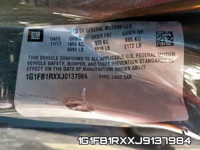 1G1FB1RXXJ9137984 фото 2