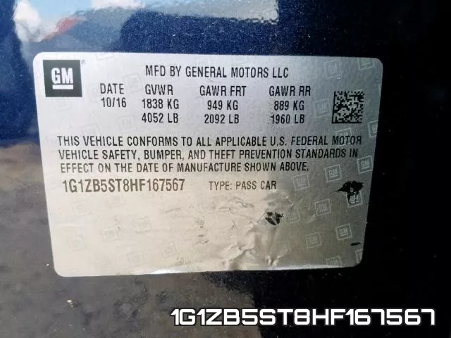 1G1ZB5ST8HF167567 фото 2