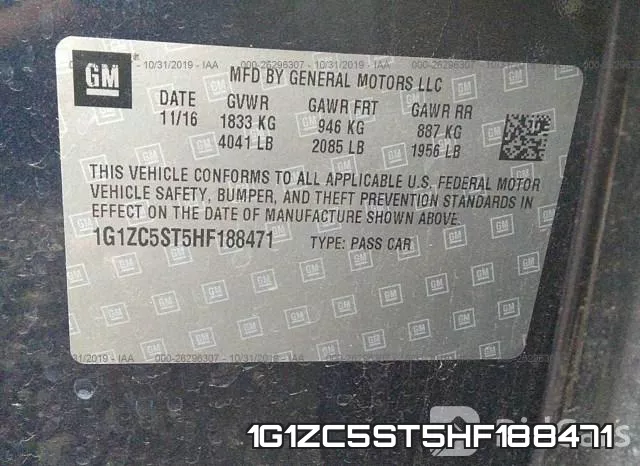 1G1ZC5ST5HF188471 фото 10