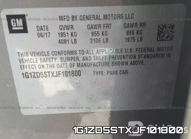 1G1ZD5STXJF101800 фото 9