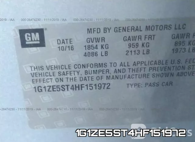 1G1ZE5ST4HF151972 фото 10