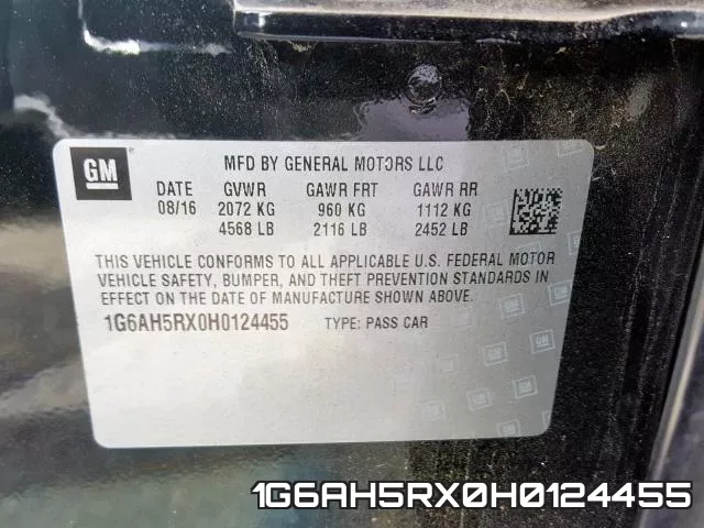 1G6AH5RX0H0124455 фото 2