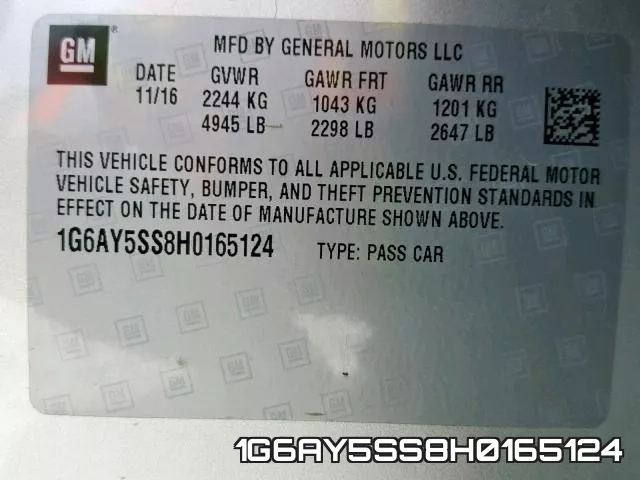 1G6AY5SS8H0165124 фото 2