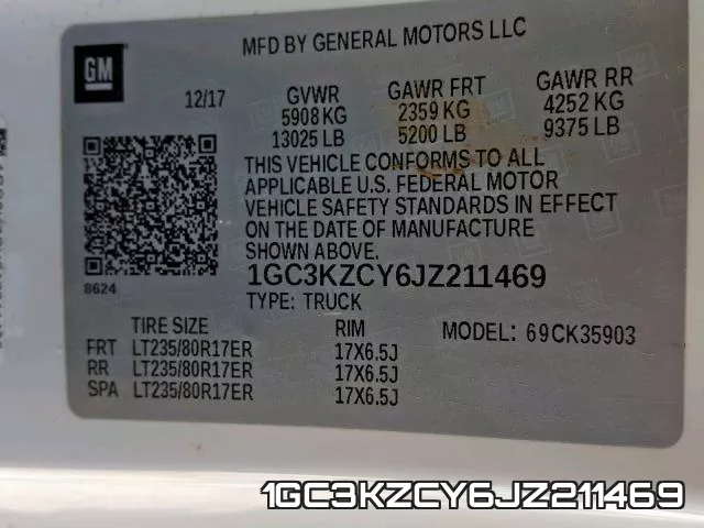 1GC3KZCY6JZ211469 фото 2