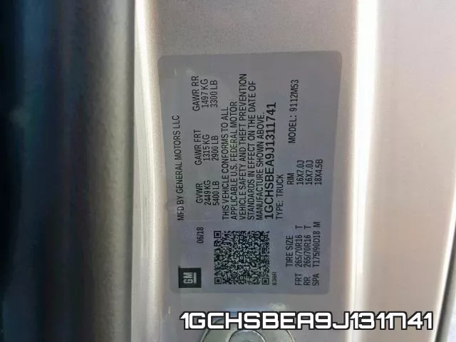 1GCHSBEA9J1311741 фото 2