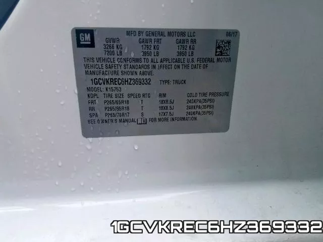 1GCVKREC6HZ369332 фото 2